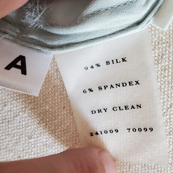 Ann Taylor Silk Camisole, Mint, Medium - Picture 5 of 8